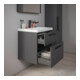 Duravit Waschtischunterschrank D-Code 58,4x55,5x46cm, 2 L, S, graph ma, Gr. sw