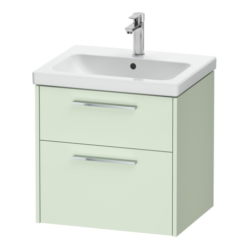 Duravit Waschtischunterschrank D-Code 58,4x55,5x46cm, 2 L, S, grün ma, Gr. chr