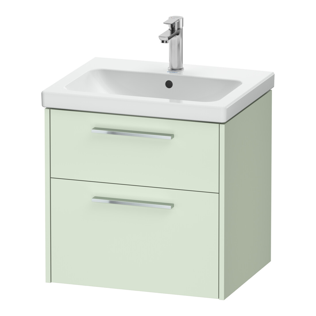 Duravit Waschtischunterschrank D-Code 58,4x55,5x46cm, 2 L, S, grün ma, Gr. chr