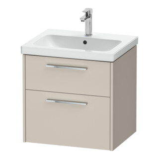Duravit Waschtischunterschrank D-Code 58,4x55,5x46cm, 2 L, S, Tau ma, Gr. chr