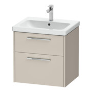 Duravit Waschtischunterschrank D-Code 58,4x55,5x46cm, 2 L, S, Tau ma, Gr. chr-1