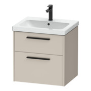 Duravit Waschtischunterschrank D-Code 58,4x55,5x46cm, 2 L, S, Tau ma, Gr. sw-1