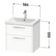 Duravit Waschtischunterschrank D-Code 58,4x55,5x46cm, 2 L, S, Tau ma, Gr. sw