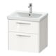 Duravit Waschtischunterschrank D-Code 58,4x55,5x46cm, 2 L, S, we. hgl, Gr. chr-1