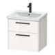 Duravit Waschtischunterschrank D-Code 58,4x55,5x46cm, 2 L, S, we. hgl, Gr. sw-1