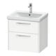 Duravit Waschtischunterschrank D-Code 58,4x55,5x46cm, 2 L, S, we. ma, Gr. chr-1
