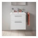 Duravit Waschtischunterschrank D-Code 58,4x55,5x46cm, 2 L, S, we. ma, Gr. chr