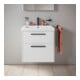 Duravit Waschtischunterschrank D-Code 58,4x55,5x46cm, 2 L, S, we. ma, Gr. sw