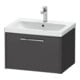Duravit Waschtischunterschrank D-Code 63,4x40x46cm, 1 Ausz., graph ma, Gr. chr-1