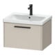 Duravit Waschtischunterschrank D-Code 63,4x40x46cm, 1 Ausz., Tau ma, Gr. sw-1