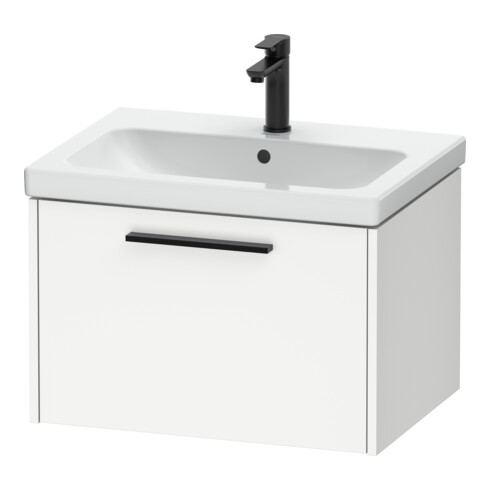 Duravit Waschtischunterschrank D-Code 63,4x40x46cm, 1 Ausz., we. ma, Gr. sw