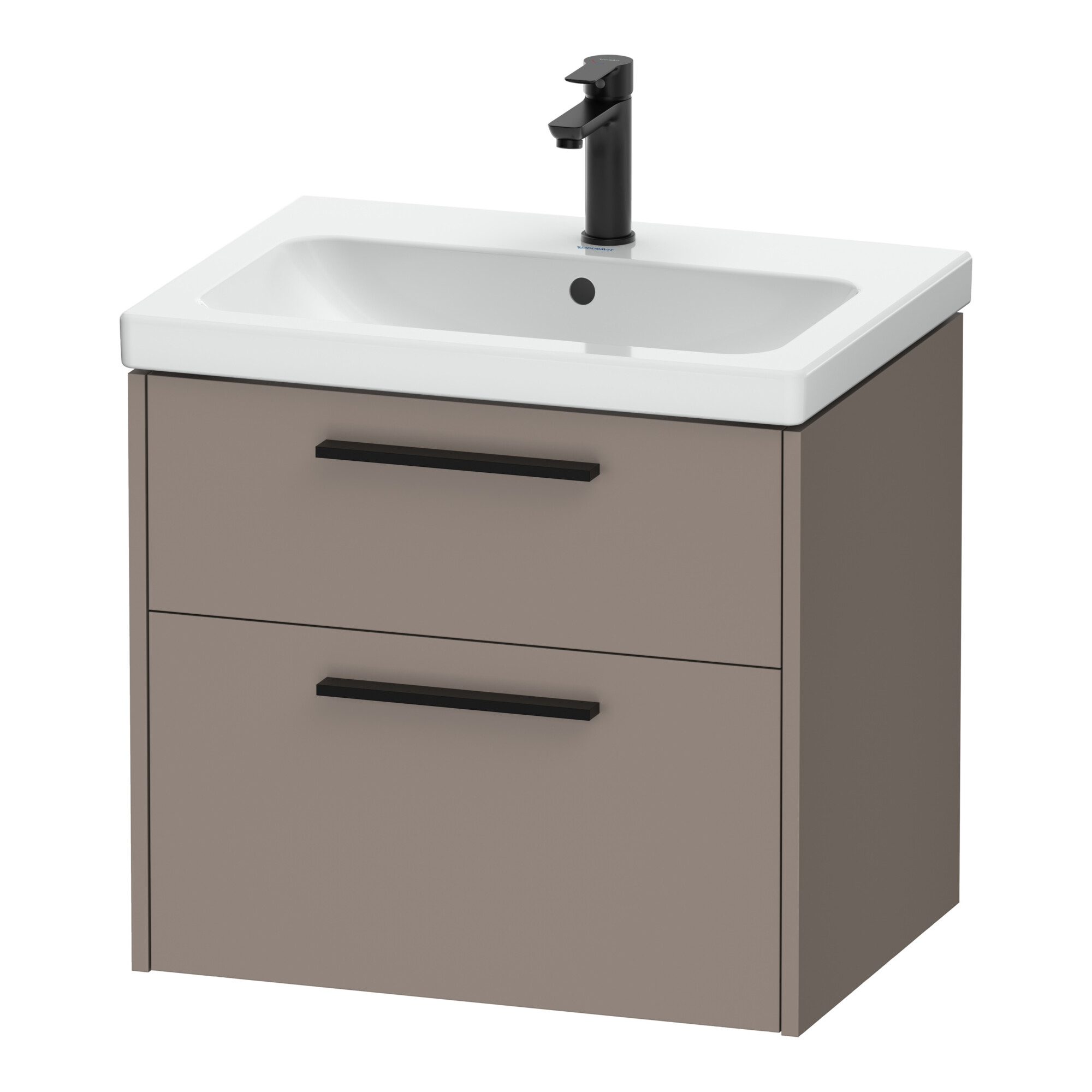 Duravit Waschtischunterschrank D-Code 63,4x55,5x46cm, 2 L, S, bas. ma, Gr. sw