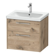 Duravit Waschtischunterschrank D-Code 63,4x55,5x46cm, 2 L, S, E Marmor, G chr