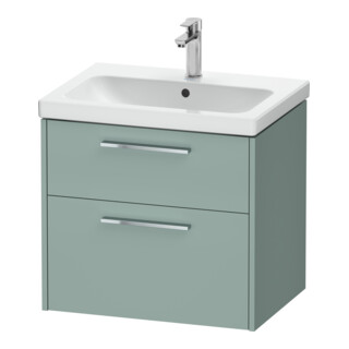 Duravit Waschtischunterschrank D-Code 63,4x55,5x46cm, 2 L, S, fjordg m, G chr