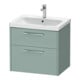 Duravit Waschtischunterschrank D-Code 63,4x55,5x46cm, 2 L, S, fjordg m, G chr-1