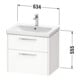 Duravit Waschtischunterschrank D-Code 63,4x55,5x46cm, 2 L, S, graph ma, Gr. sw-3
