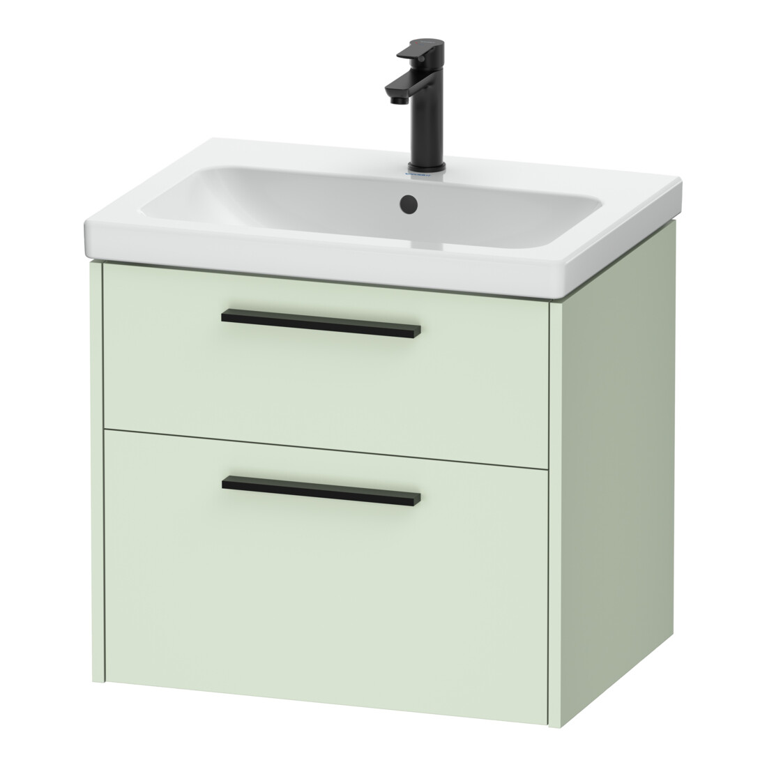 Duravit Waschtischunterschrank D-Code 63,4x55,5x46cm, 2 L, S, grün ma, Gr. sw