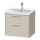 Duravit Waschtischunterschrank D-Code 63,4x55,5x46cm, 2 L, S, Tau ma, Gr. chr-1