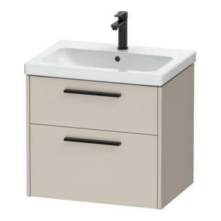 Duravit Waschtischunterschrank D-Code 63,4x55,5x46cm, 2 L, S, Tau ma, Gr. sw