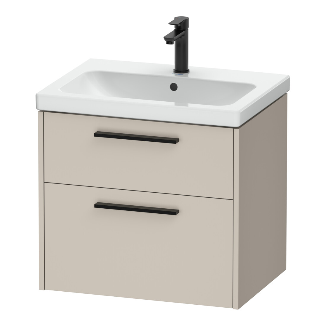 Duravit Waschtischunterschrank D-Code 63,4x55,5x46cm, 2 L, S, Tau ma, Gr. sw
