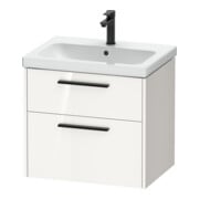 Duravit Waschtischunterschrank D-Code 63,4x55,5x46cm, 2 L, S, we. hgl, Gr. sw
