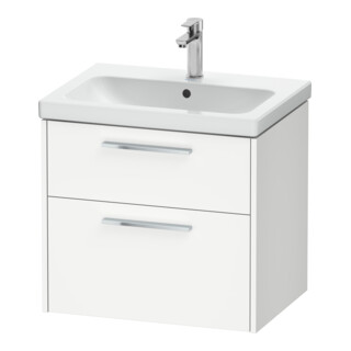Duravit Waschtischunterschrank D-Code 63,4x55,5x46cm, 2 L, S, we. ma, Gr. chr