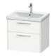 Duravit Waschtischunterschrank D-Code 63,4x55,5x46cm, 2 L, S, we. ma, Gr. chr-1