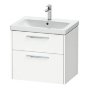 Duravit Waschtischunterschrank D-Code 63,4x55,5x46cm, 2 L, S, we. ma, Gr. chr