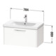 Duravit Waschtischunterschrank D-Code 78,4x40x46cm, 1 A, Ei Marmor, Gr. chr-3