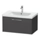 Duravit Waschtischunterschrank D-Code 78,4x40x46cm, 1 Ausz., graph ma, Gr. chr-1