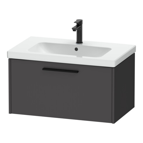 Duravit Waschtischunterschrank D-Code 78,4x40x46cm, 1 Ausz., graph ma, Gr. sw