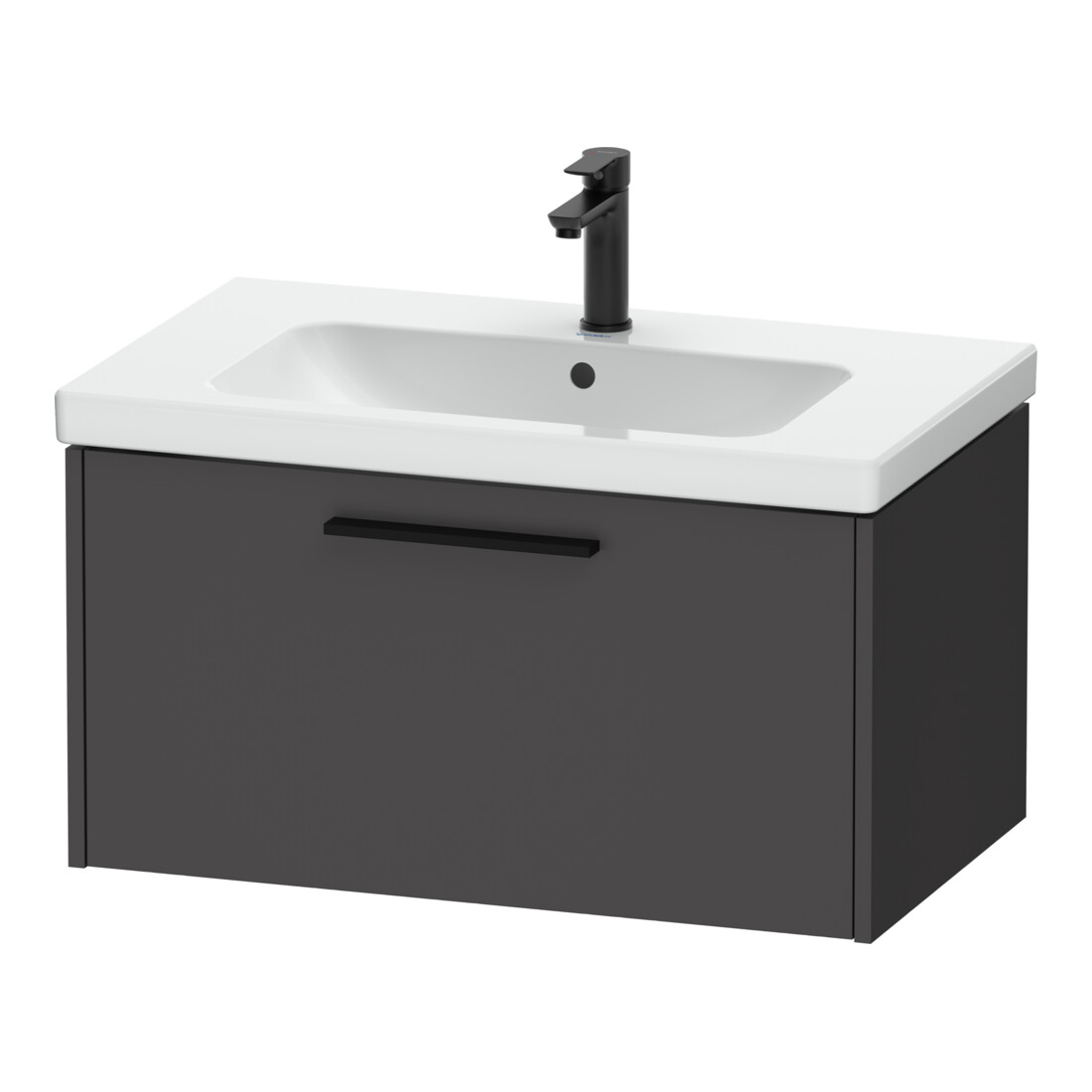 Duravit Waschtischunterschrank D-Code 78,4x40x46cm, 1 Ausz., graph ma, Gr. sw