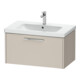 Duravit Waschtischunterschrank D-Code 78,4x40x46cm, 1 Ausz., Tau ma, Gr. chrom-1