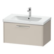 Duravit Waschtischunterschrank D-Code 78,4x40x46cm, 1 Ausz., Tau ma, Gr. chrom