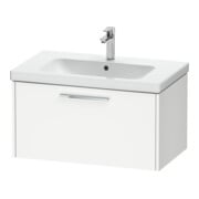 Duravit Waschtischunterschrank D-Code 78,4x40x46cm, 1 Ausz., we. ma, Gr. chrom