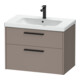 Duravit Waschtischunterschrank D-Code 78,4x55,5x46cm, 2 L, S, bas. ma, Gr. sw-1