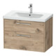 Duravit Waschtischunterschrank D-Code 78,4x55,5x46cm, 2 L, S, E Marmor, G chr-1