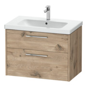 Duravit Waschtischunterschrank D-Code 78,4x55,5x46cm, 2 L, S, E Marmor, G chr