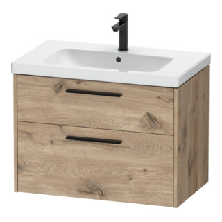 Duravit Waschtischunterschrank D-Code 78,4x55,5x46cm, 2 L, S, E Marmor, Gr. sw