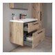 Duravit Waschtischunterschrank D-Code 78,4x55,5x46cm, 2 L, S, E Marmor, Gr. sw