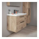 Duravit Waschtischunterschrank D-Code 78,4x55,5x46cm, 2 L, S, E Marmor, Gr. sw
