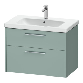 Duravit Waschtischunterschrank D-Code 78,4x55,5x46cm, 2 L, S, fjordg m, G chr