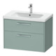 Duravit Waschtischunterschrank D-Code 78,4x55,5x46cm, 2 L, S, fjordg m, G chr-1