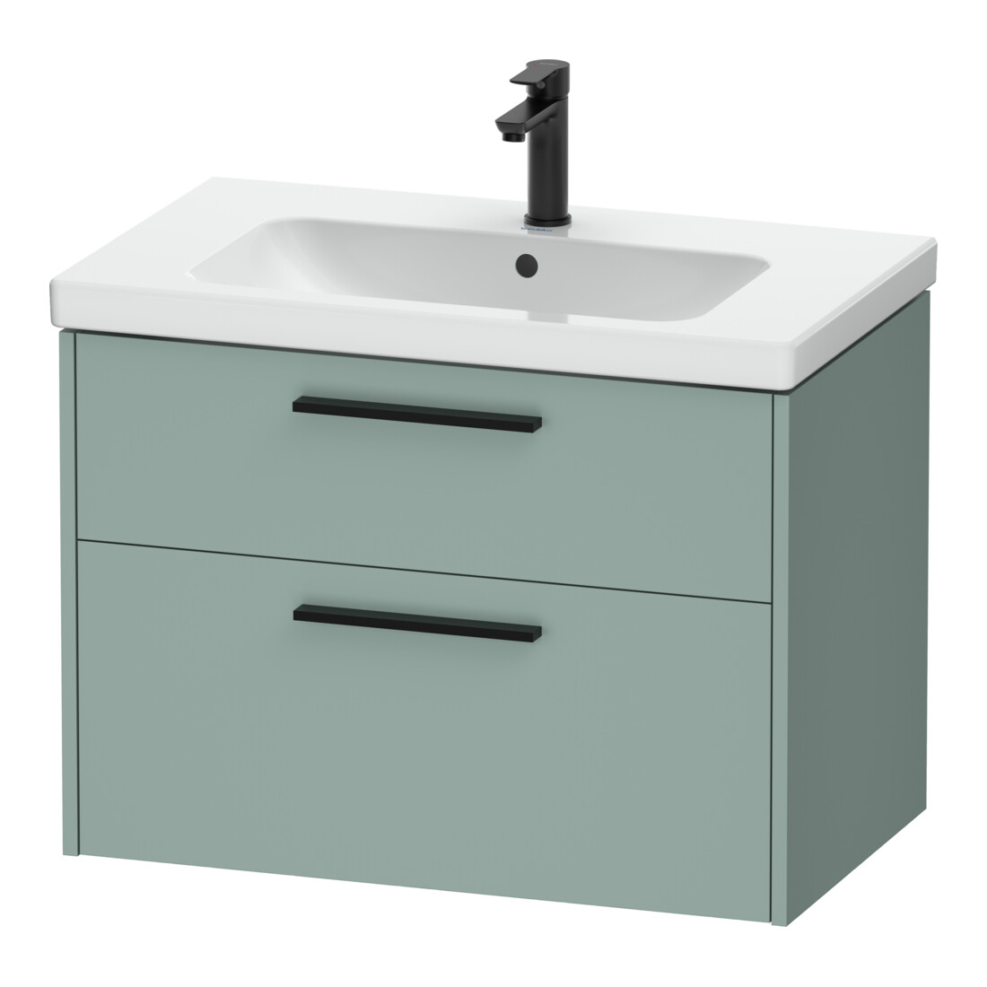 Duravit Waschtischunterschrank D-Code 78,4x55,5x46cm, 2 L, S, fjordg m, Gr. sw