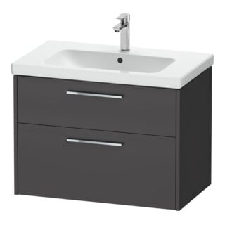 Duravit Waschtischunterschrank D-Code 78,4x55,5x46cm, 2 L, S, gra ma, Gr. chr
