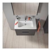 Duravit Waschtischunterschrank D-Code 78,4x55,5x46cm, 2 L, S, gra ma, Gr. chr-2