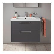 Duravit Waschtischunterschrank D-Code 78,4x55,5x46cm, 2 L, S, gra ma, Gr. chr-4