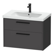 Duravit Waschtischunterschrank D-Code 78,4x55,5x46cm, 2 L, S, graph ma, Gr. sw