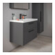 Duravit Waschtischunterschrank D-Code 78,4x55,5x46cm, 2 L, S, graph ma, Gr. sw