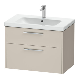 Duravit Waschtischunterschrank D-Code 78,4x55,5x46cm, 2 L, S, Tau ma, Gr. chr